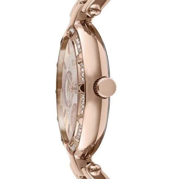 VERSUS VERSACE Swarovski Crystal & Rose Goldtone Stainless Steel Bracelet - NWT - Picture 3 of 4